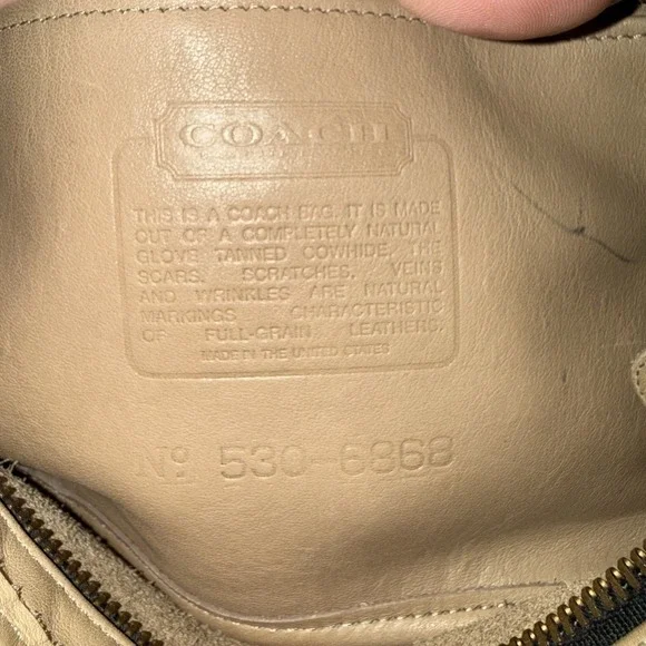 Vintage Coach Swinger Crossbody Shoulder Bag Purse Khaki Tan Camel Pre '94 USA